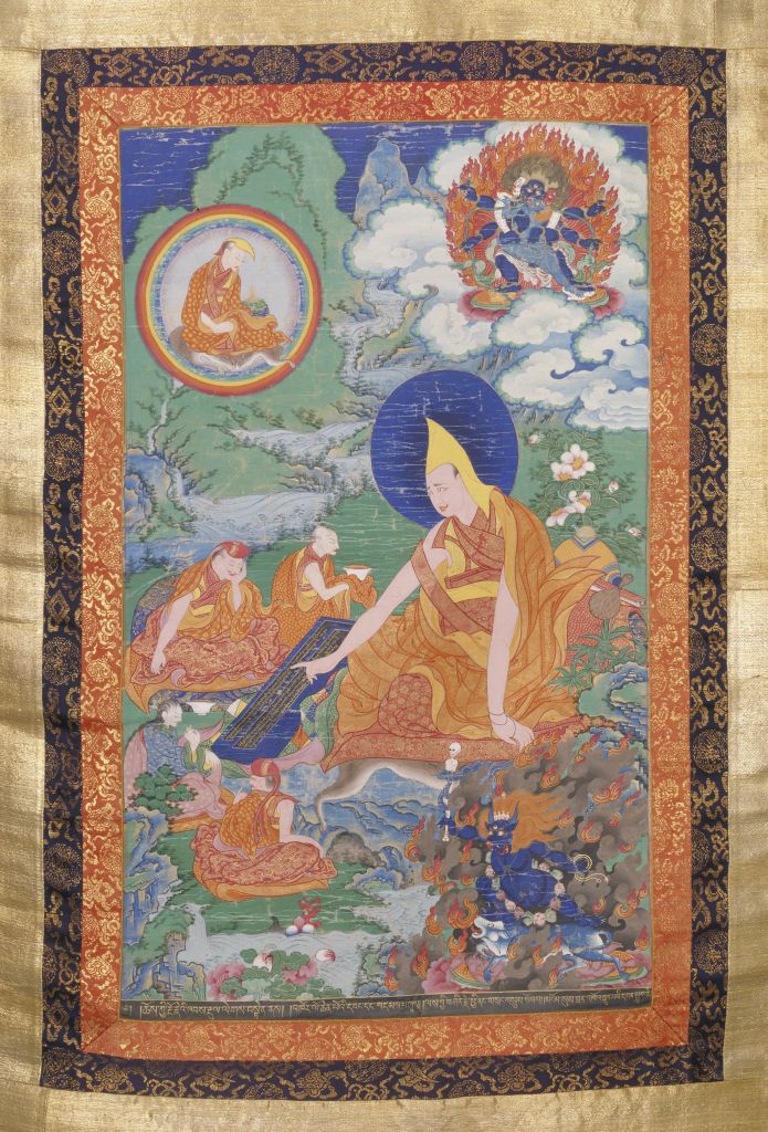 图片[1]-Origins of Panchen Lama — Luosang Danzhu Thangka-China Archive